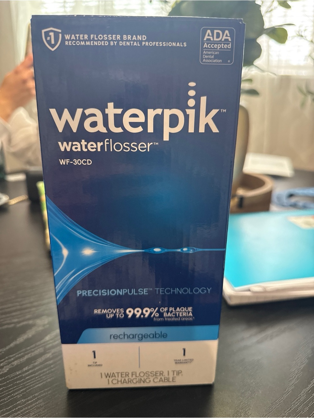 Waterpik Water Flosser WF-30CD Rechargeable in Blue